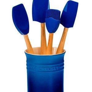 Le Creuset 5 piece Utensil Set Marselle Blue